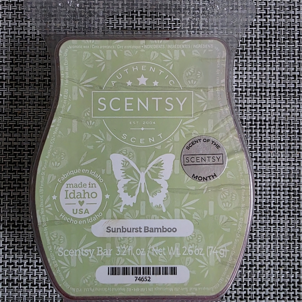 3/$21 New! Scentsy Sunburst Bamboo Wax Bar